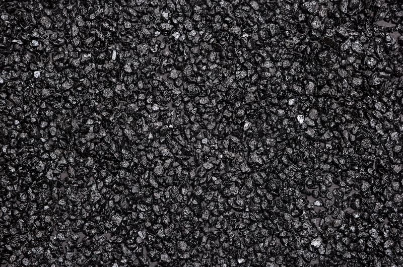 Large amount of anthracite grains